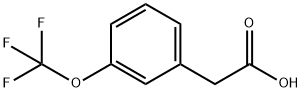 3-Trifluoromethoxyphenylacetic acid Structural