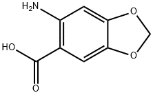 6-AMINO-1,3-BENZODIOXOLE-5-CARBOXYLIC ACID Structural