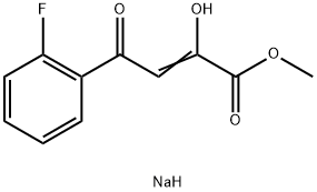 Sodium (2Z)-4-(2-fluorophenyl)-1-methoxy-1,4-dioxobut-2-en-2-olate Structural