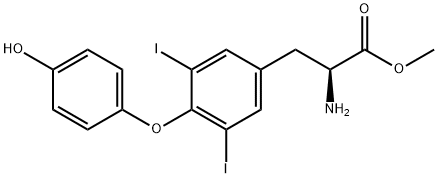 L-TYROSINE, O-(4-HYDROXYPHENYL)-3,5-DIIODO-, METHYL ESTER Structural