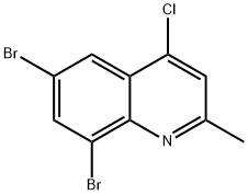 4-CHLORO-6,8-DIBROMO-2-METHYLQUINOLINE Structural