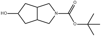 Cyclopenta[c]pyrrole-2(1H)-carboxylic acid, hexahydro-5-hydroxy-, 1,1-diMethylethyl ester Structural