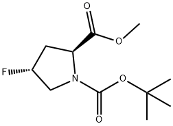 BOC-TRANS-4-FLUORO-L-PROLINE METHYL ESTER Structural