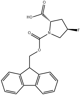 FMOC-TRANS-4-FLUORO-PRO-OH Structural