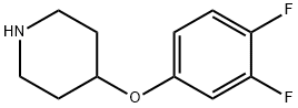 4-(3,4-DIFLUORO-PHENOXY)-PIPERIDINE HYDROCHLORIDE Structural