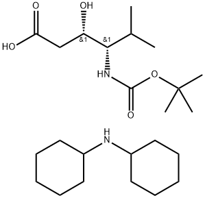 BOC-(3S,4S)-4-AMINO-3-HYDROXY-5-METHYL-HEXANOIC ACID DCHA Structural