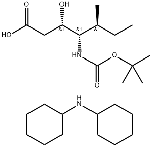 BOC-(3S,4S,5S)-4-AMINO-3-HYDROXY-5-METHYL-HEPTANOIC ACID DCHA Structural