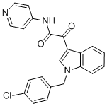 2-(1-(4-Chlorophenylmethyl)-1H-indol-3-yl)-2-oxo-N-(pyridin-4-yl)acetamide