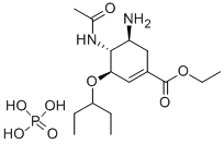Oseltamivir phosphate Structural Picture