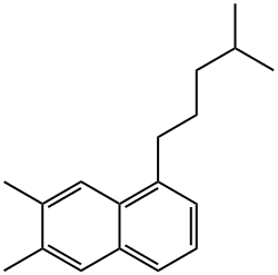 2,3-DIMETHYL-5-(4-METHYLPENTYL)NAPHTHALENE Structural