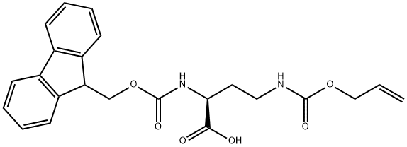 FMOC-DAB(ALOC)-OH Structural