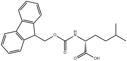 FMOC-D-HOMOLEUCINE Structural