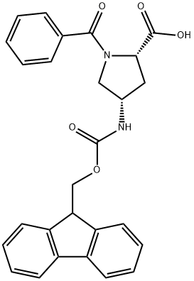 L-Proline, 1-benzoyl-4-[[(9H-fluoren-9-ylmethoxy)carbonyl]amino]-, (4S)- (9CI)