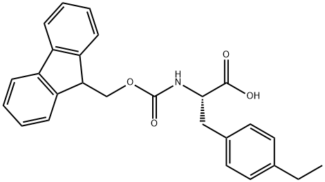 (S)-3-(4-ETHYL-PHENYL)-2-(9H-FLUOREN-9-YLMETHOXYCARBONYLAMINO)-PROPIONIC ACID Structural