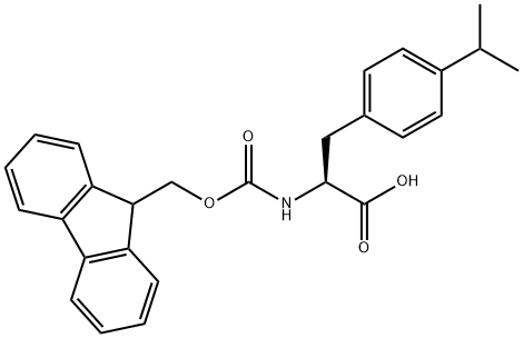 (S)-2-(9H-FLUOREN-9-YLMETHOXYCARBONYLAMINO)-3-(4-ISOPROPYL-PHENYL)-PROPIONIC ACID Structural