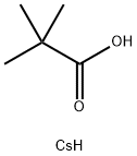 Cesium  2,2-dimethylpropanoate,  Cesium  trimethylacetate Structural