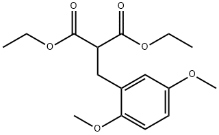 diethyl (2,5-dimethoxybenzyl)malonate Structural
