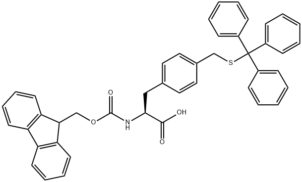 FMOC-L-PHE(4-CH2-S-TRT) Structural