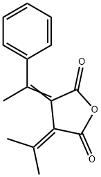 3-ISOPROPYLIDENE-4-[1-PHENYL-ETH-(E)-YLIDENE]-DIHYDRO-FURAN-2,5-DIONE Structural