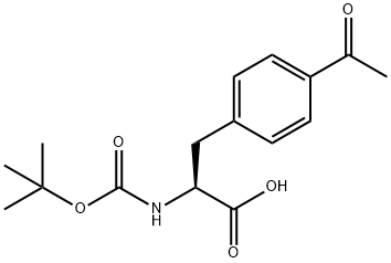 Boc-4-acetyl-L-phenylalanine Structural