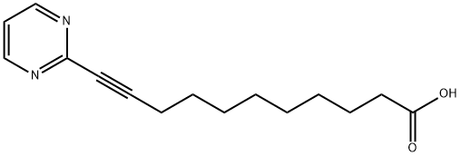 10-Undecynoic acid, 11-(2-pyrimidinyl)- (9CI) Structural