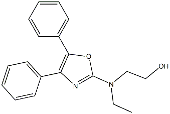 4,5-Diphenyl-2-(N-ethyl-N-(2-hydroxyethyl)amino)oxazole Structural