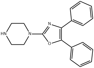 4,5-Diphenyl-2-(1-piperazinyl)oxazole Structural