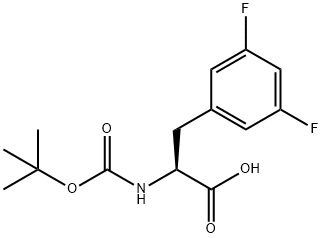 BOC-L-3,5-DIFLUOROPHE Structural