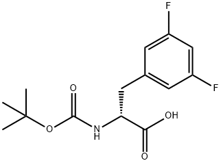 BOC-D-3,5-DIFLUOROPHE Structural