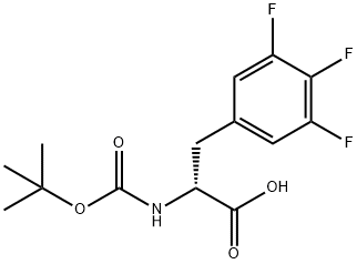 BOC-D-3,4,5-TRIFLUOROPHENYLALANINE Structural