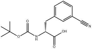 BOC-D-3-CYANOPHENYLALANINE Structural