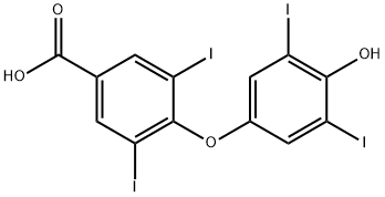 3,5-DIIODO-4'-(4-HYDROXYPHENOXY)BENZOIC ACID Structural