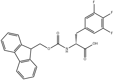 FMOC-D-3,4,5-TRIFLUOROPHENYLALANINE Structural