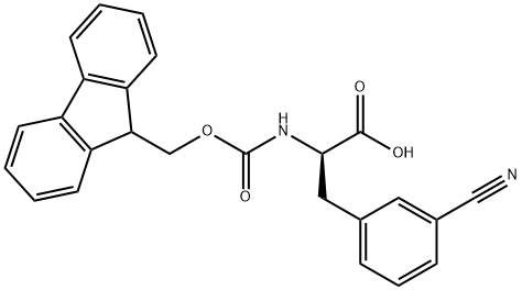 FMOC-D-3-CYANOPHENYLALANINE Structural