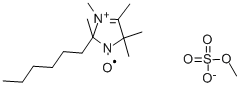 2-HEXYL-2,3,4,5,5-PENTAMETHYL-3-IMIDAZOLINIUM-1-OXYL METHYL SULFATE, FREE RADICAL Structural