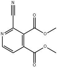 2-CYANOPYRIDINE-3,4-DICARBOXYLIC ACID DIMETHYL ESTER Structural