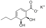 (2R,3S)-1-CARBOXY-4-PROPYL-2,3-DIHYDROXY-CYCLOHEXA-4,6-DIENE, POTASSIUM SALT, BALANCE SODIUM SALT, 93 Structural