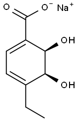 (2R,3S)-1-CARBOXY-4-ETHYL-2,3-DIHYDROXY-CYCLOHEXA-4,6-DIENE, SODIUM SALT, 85 Structural