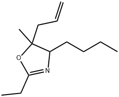 Oxazole, 4-butyl-2-ethyl-4,5-dihydro-5-methyl-5-(2-propenyl)- (9CI) Structural