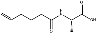 Alanine,  N-(1-oxo-5-hexenyl)-  (9CI) Structural