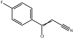 3-CHLORO-3-(4-FLUOROPHENYL)ACRYLONITRILE Structural