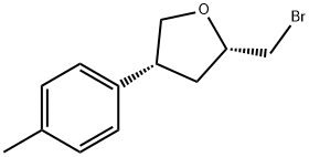 Furan, 2-(bromomethyl)tetrahydro-4-(4-methylphenyl)-, (2S,4R)- Structural