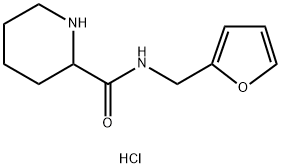N-(2-Furylmethyl)-2-piperidinecarboxamidehydrochloride Structural