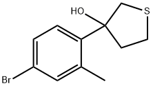 Thiophene-3-ol, 3-(4-bromo-2-methylphenyl)tetrahydro- Structural