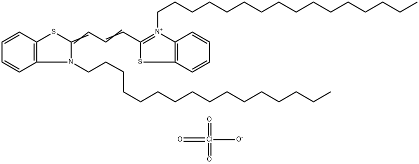 3-HEXADECYL-2-((E)-3-[3-HEXADECYL-1,3-BENZOTHIAZOL-2(3H)-YLIDENE]-1-PROPENYL)-1,3-BENZOTHIAZOL-3-IUM PERCHLORATE