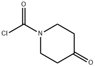 1-Piperidinecarbonyl chloride, 4-oxo- (9CI) Structural