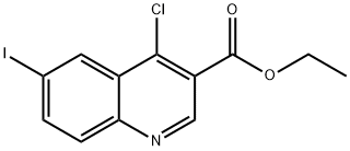 4-CHLORO-6-IODO-QUINOLINE-3-CARBOXYLIC ACID ETHYL ESTER Structural