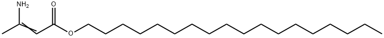 octadecyl 3-amino-2-butenoate Structural