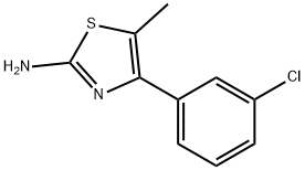 4-(3-Chloro-phenyl)-5- methyl-thiazol-2-ylamine Structural