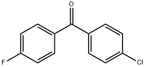 4-chloro-4&#39-fluorobenzophenone Structural